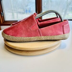 Seven7 Shoes Womens 11 Cape Verde Espadrille‎ 1049 Pink Faux Leather Slip On